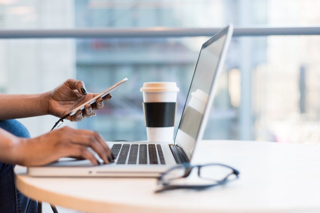 african entrepreneur using laptop