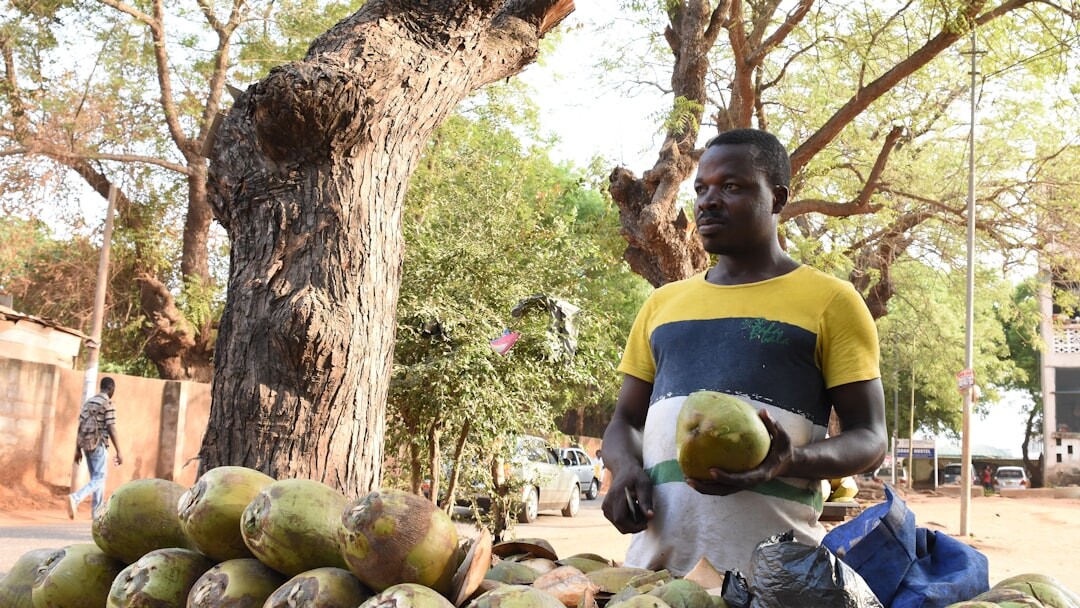 african entrepreneur at local market
