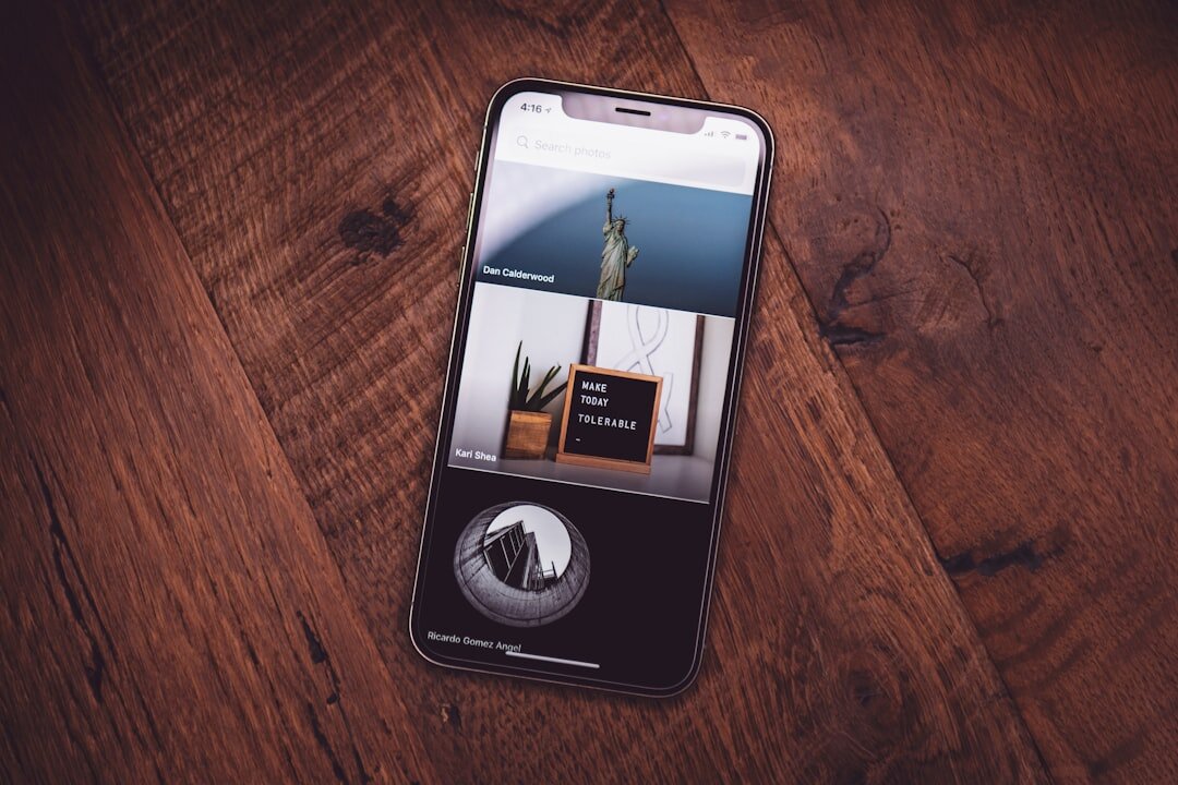 fintech app on phone