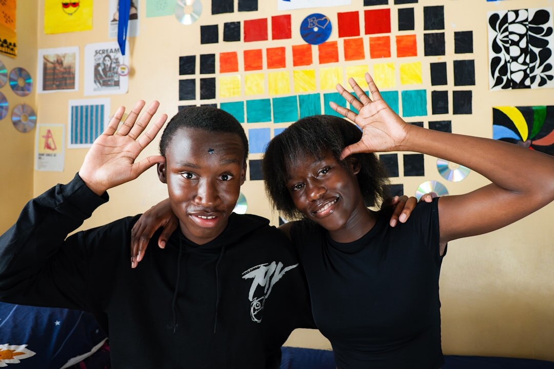 african students learning technology