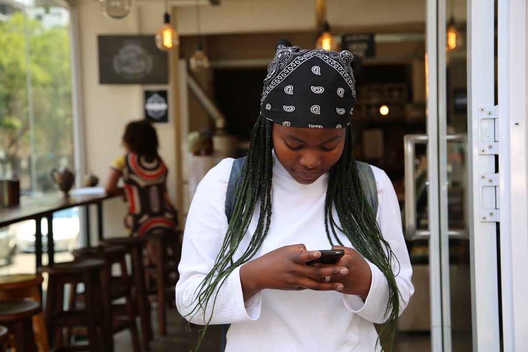 african businesswoman networking